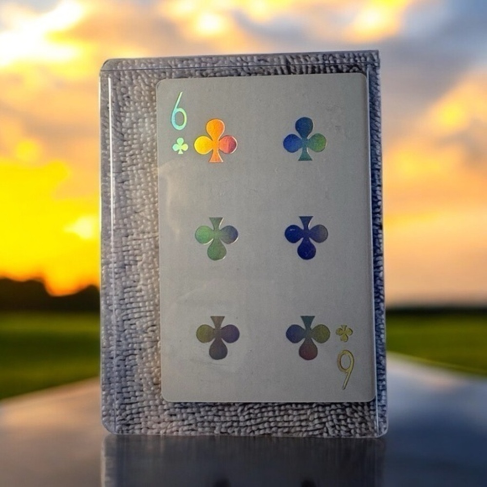3/$25 DIOR JOY 6 of Clubs Holographic Playing Card in Protective Case